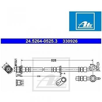 ATE 24.5264-0525.3 Tubo flexible de frenos