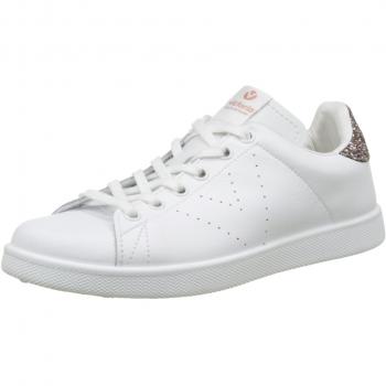 Victoria Women's Glitter-Back Leather Sneakers