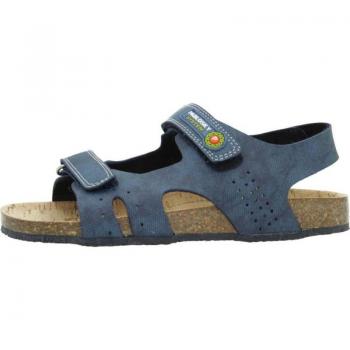 Sandalias Pablosky 509220, tipo sandalia abierta para niño, color azul marino jeans, con cierre de velcro y plantilla anatómica