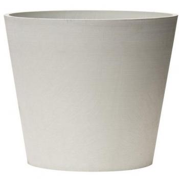 Maceta Tipo Cono Truncado Ø 40 Cm - Blanco Reciclado