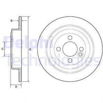 Disco de freno DELPHI BG4560C