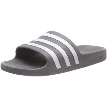 Adidas Adilette Aqua Slides - Grey Unisex Footwear