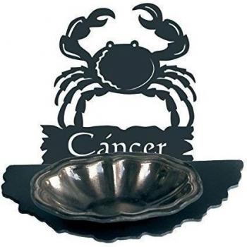IMEX EL ZORRO El Zorro 11487-Cenicero cáncer, 175 x 163 mm, Hierro Forjado, Negro, 8x16.3x17.5 cm
