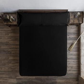 Sábana Bajera Harry Potter Negro 105 x 200 cm, 100% algodón, para cama de 105 cm