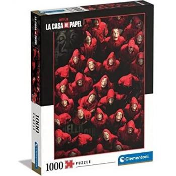 Clementoni 1000 Piezas La Casa de Papel, Adulto Money Heist, Puzzle Personajes Series