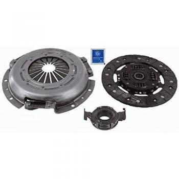 Kit de embrague SACHS 3000 951 074, incluye disco de embrague, plato de presión y cojinete de desembrague, diseñado para vehículos específicos con alta durabilidad y rendimiento óptimo