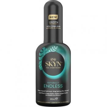 Skyn Naturally Endless Lubricante Base Agua 80ml - Gel lubricante a base de agua, 80ml, fórmula sin parabenos, compatible con preservativos de látex y juguetes sexuales, textura suave y sedosa, fácil de