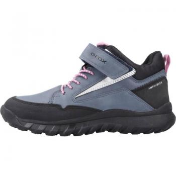 Geox J Simbyos B ABX A Bota de Montaña para Niña Color Azul