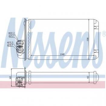 Radiador de calefacción NISSENS 72936, tipo: calentador, características: diseñado para proporcionar calor eficiente en el interior del vehículo, fabricado con materiales de alta calidad para una larga durabilidad, fácil instalación y ajuste perfect