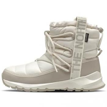 Botas The North Face ThermoBall Lace Up Waterproof blancas y beige, tamaño 36, para trekking mujer