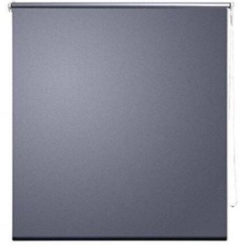 Estor enrollable opaco gris 40 x 100 cm para ventana, cortina de protección visual y privacidad