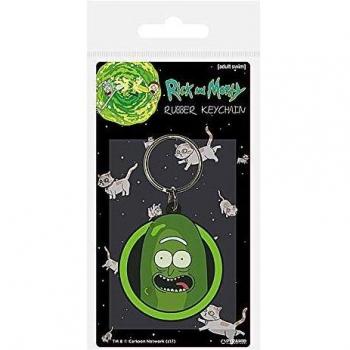 Cartoon Network Morty-Pickle Rick - Llavero de goma, multicolor, 4,5 x 6 cm