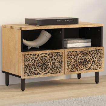 Mueble de TV vidaXL de madera maciza de mango 70x33x46 cm