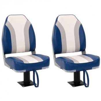 Set de asientos plegables para barco 4 uds con respaldo alto, silla de barco, asiento de barco de capitán, silla de barco plegable