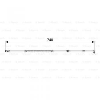 Bosch AP221 Sensor de desgaste 1 unidad