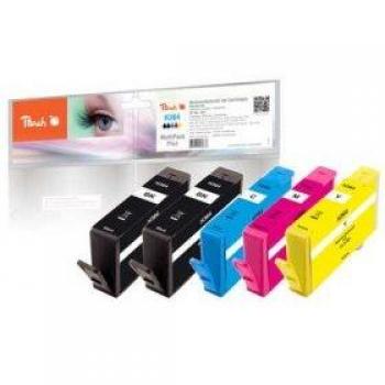 Pack Ahorro Plus de Tintas Compatibles HP No. 364 (Negro, Cian, Magenta, Amarillo) con Chip
