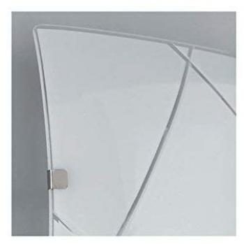 Plafón de vidrio Alexia 1 bombilla 40x40 cm LED 24W 4000K 1600 lúmenes ángulo de haz 120°