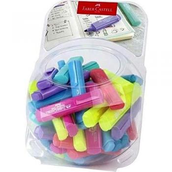 Rotulador Faber Fluorescente 1546 Colores Pastel Expositor Bombonera De 80 Unidades Colores Surtidos