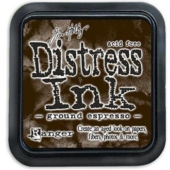 Ranger August Distress Almohadilla de Tinta de café y Pinza para el cinturón, marrón