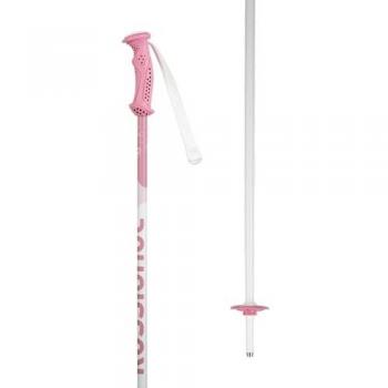 Bastones de esquí Alpino Rossignol Electra Jr para niños, color blanco neutro rosa, talla 90 cm