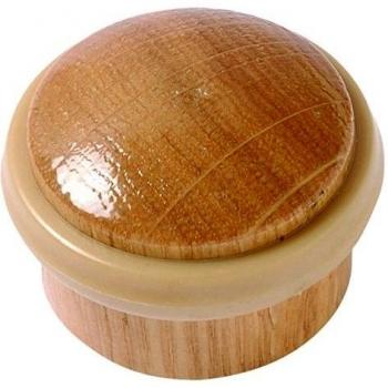 BRINOX Tope Madera cilíndrico con Tornillo Invisible, Roble, 2.9x3.5x3.5 cm