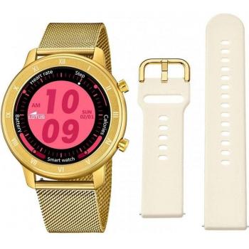 Smartwatch Lotus Smartime 50038/1 para Mujer con Correa de Acero Inoxidable 316L Dorado y Conectividad Bluetooth