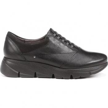 Fluchos F1357 Mocasines de Mujer de Piel Color Negro