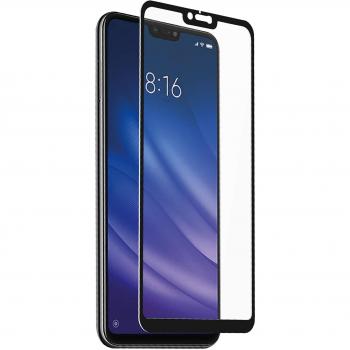 Muvit Protector Pantalla Xiaomi MI 8 Lite Vidrio Templado Plano con Marco Negro