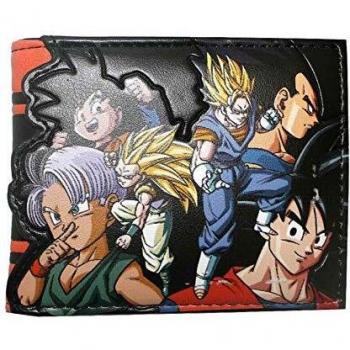 Monedero de Dragon Ball Z Caracteres de Doble Pliegue