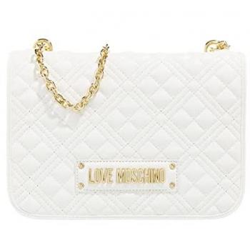 Love Moschino Quilted Nappa PU Shoulder Bag - White, One Size