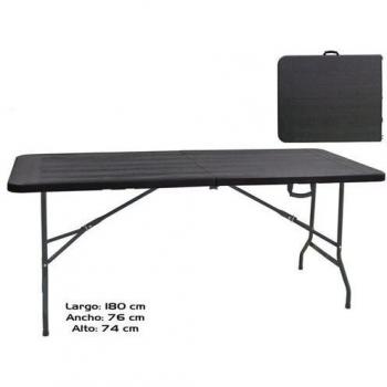 Mesa rectangular plegable poliresina 180 x 76 x 74 cm