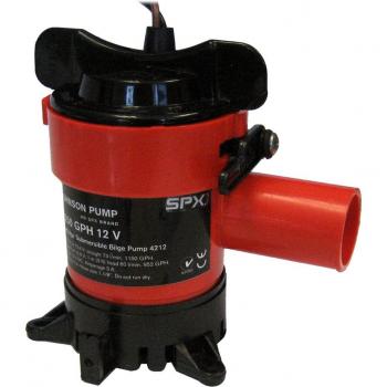 JOHNSON PUMP 42123 1250 GPH BILGE PUMP 1-1/8 INCH HOSE 12V
