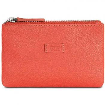 Monedero Mujer Pequeño - Cartera de piel Amberes con protección RFID en color rojo