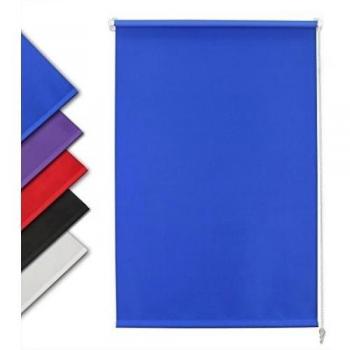 Auralum® Cortinas Opacas Estor Enrollable Ajustable Azúl 60 x 120 cm