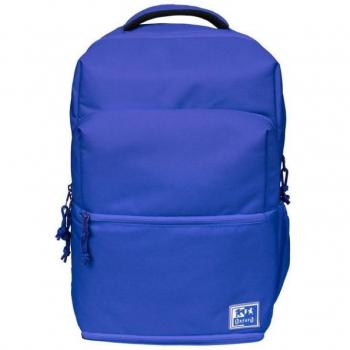 Mochila B-Out Oxford Expandible +5cm RPET con Lunchbox 13 Compartimentos 30L Bolsillo Isotérmico Azul Klein