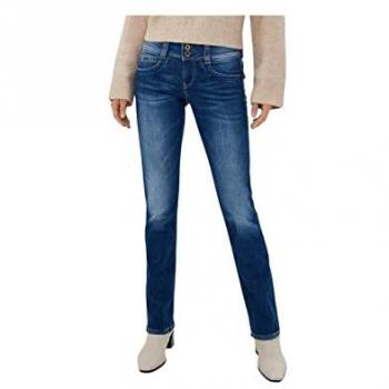 Jeans Pepe Jeans Mujer Tiro Medio Efecto Desgastado Corte Recto 32/32