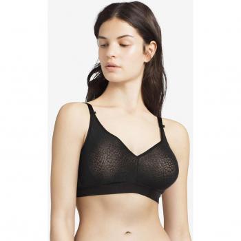 Chantelle C Magnifique Wirefree Support Bra - Black Jacquard, Size 40D