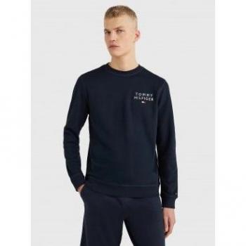 Tommy Hilfiger Men's Sustainable Casual Sweatshirt with Original Logo - Dark Blue - Size M
