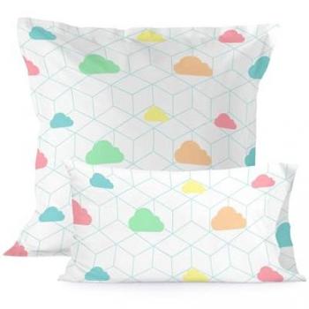 Funda de Almohada Multicolor Arcoíris 60x70 cm, 100% Algodón, Calidad Superior