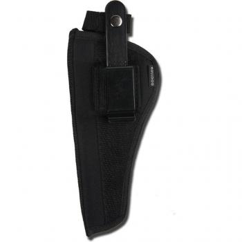 Bulldog FSN-14 Ambidextrous Belt and Clip Holster for Revolvers with 5 to 6.5 Inch Barrels, Plain Black, Clam Shell Packaging