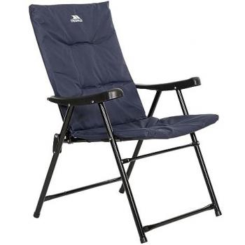 Trespass Paddy Folding Padded Chair - Navy Blue