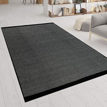 Alfombra de Salón Tejido Plano Hecho a Mano en Colores, 120x170 cm, Patrón Jaspeado Escandinavo, 12 mm de Altura, 100% Lana