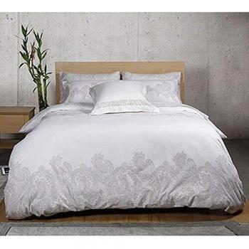 Versace 19v69 Abbigliamento Sportivo SRL 2 Cama 150cm Patrizia, Algodón, Blanco, Funda nórdica 250x230 cm Fundas almohada 50x85 cm