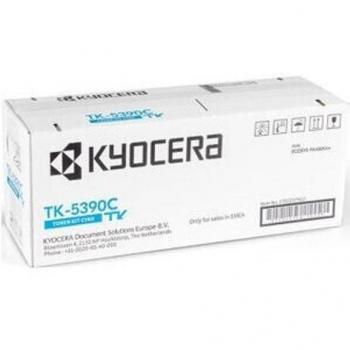 Toner Kyocera Ecosys PA4500CX Cian TK-5390C, compatible con impresoras Kyocera, rendimiento de 10,000 páginas, tecnología de impresión láser, fácil instalación y alta calidad de impresión