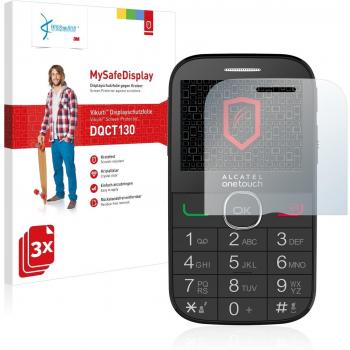 3x Vikuiti MySafeDisplay Protector de Pantalla DQCT130 de 3M para Alcatel One Touch 2004G