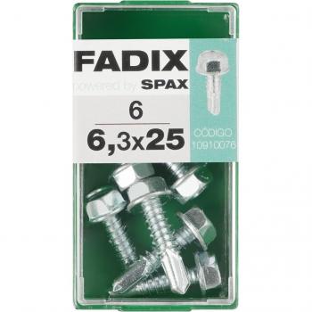 Tornillo Roscachapa Cabeza Hexagonal Ø6,3 x 25 mm - Caja 6 Uds