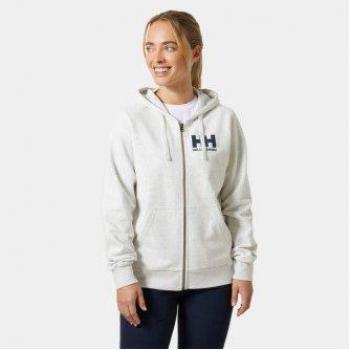 Helly Hansen Women's HH® Logo Full Zip Hoodie 2.0 - Grey and White