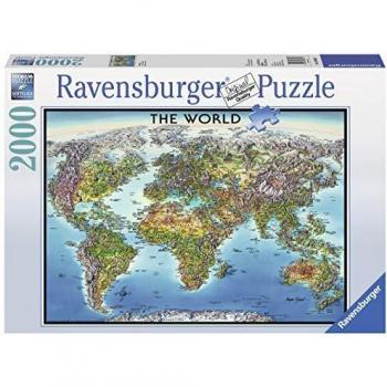Ravensburger-16683 geografía Puzzle 2000 Piezas, Multicolor