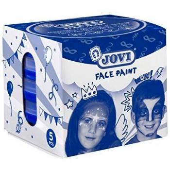 Jovi Face Paint, Estuche, 5 Botes, 20 ml, Color Negro