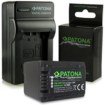 Cargador + Premium Batería VBT380 para Panasonic HC V110 | V120 | V160 | V210 | V250EB | V270 | V380 | V510 | V520 | V550 | V550EB | V710 | V720 | V727 | V727EB | V750EB | V757 | V777 | VX870 | VXF999